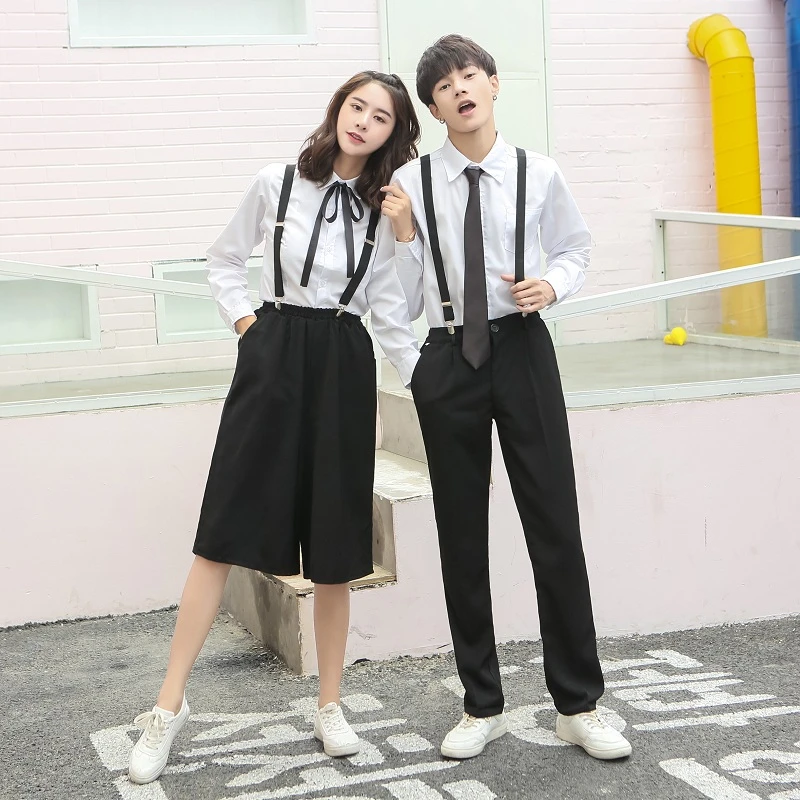 学生服 英国の制服 セーラースタイル 男の子と女の子のための白いシャツ 日本の制服 H2415 学生服 Aliexpress