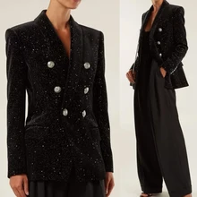 Новинка года; стильная зимняя блестящая куртка; пальто; женское вельветовое пальто с пуговицами льва и Серебряной звездой; X128