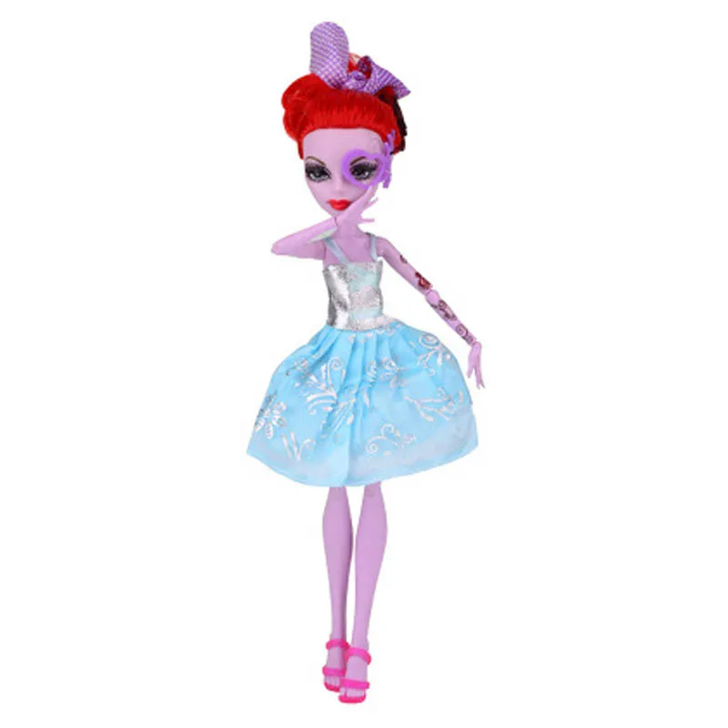 7 шт./лот, модная одежда, платья для куклы Monster High, платья для вечеринок, Vestidos, Повседневная Одежда для куклы детские игрушки Monster High