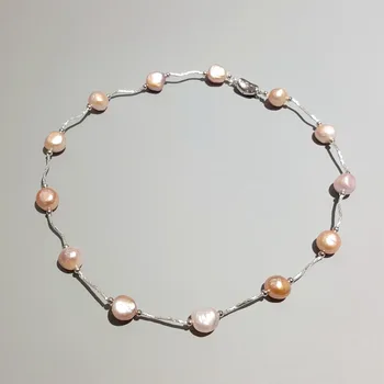 

Lii Ji Real Purple Pink Baroque Pearl 10-11mm Necklace For Women Fashion Jewelry