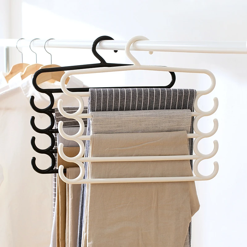 dozijn graven Luik Multi layer broek rack multi functie magic broek kleerhanger home  orgainzer|pants rack|clothes hangermagic trouser hangers - AliExpress