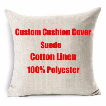 

customization home decorative pillows customize diy cushion cover personalized linen pillowcase Print photo image picture