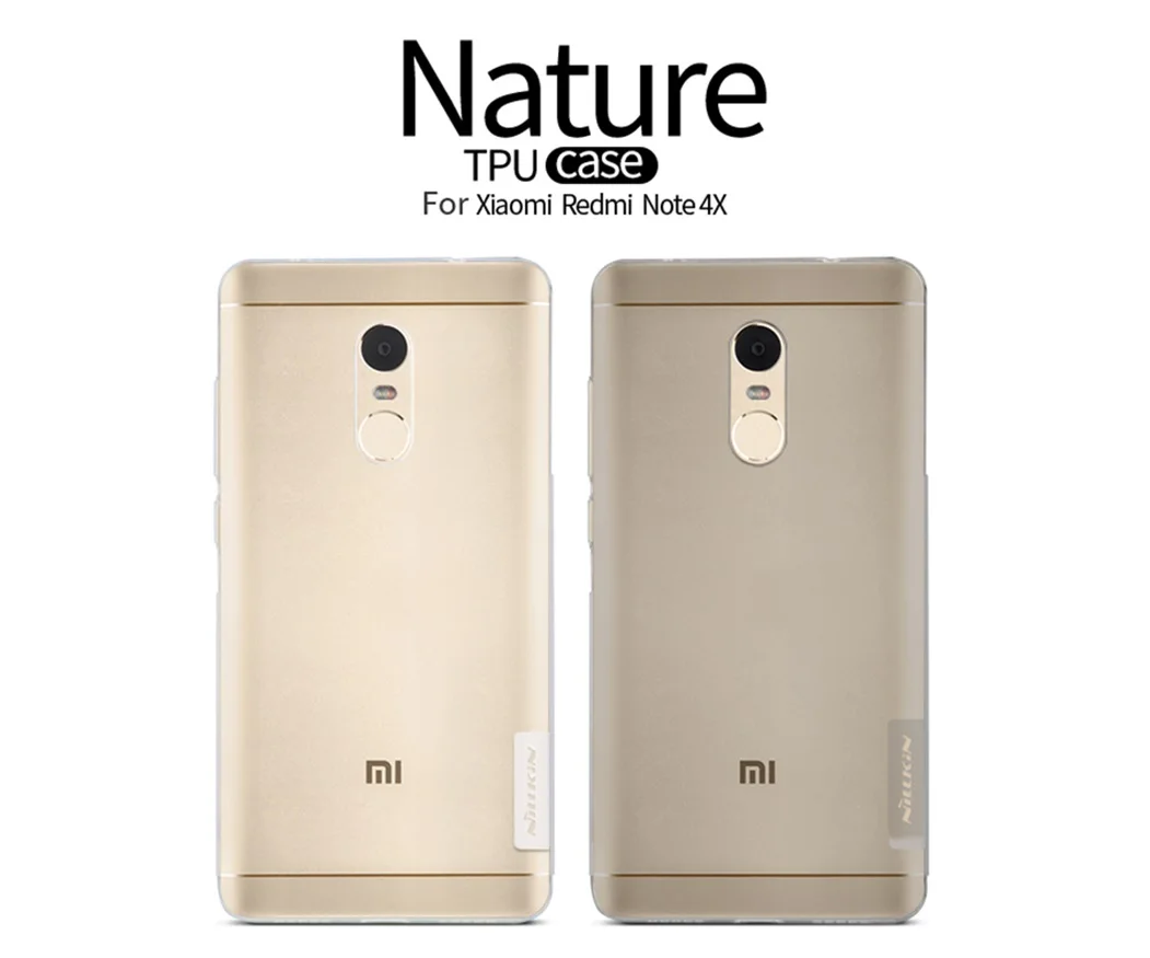 Для Xiaomi Redmi Note 4 Чехол Note 4X чехол Nillkin природа прозрачный мягкий кремний ТПУ протектор задняя чехол для Redmi Note 4X