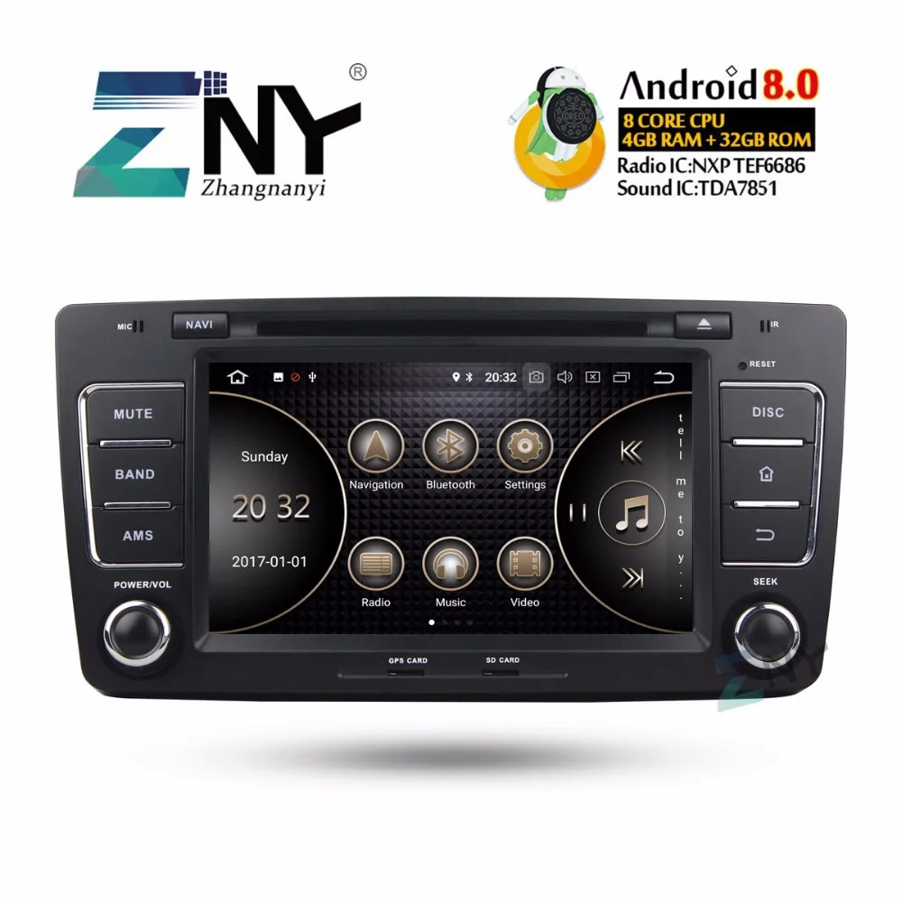 

7" Android 8.0 Car DVD 2 Din Auto Radio For Skoda Octavia 2 Octavia A5 GPS Navigation FM RDS WIFI Multimedia Stereo Gift Camera