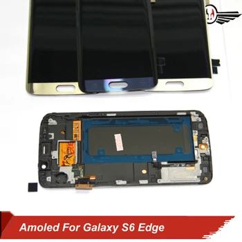 

LCD Display For Samsung Galaxy S6 Edge G925 G925F Touch Screen Digitizer + Frame Assembly Replacement