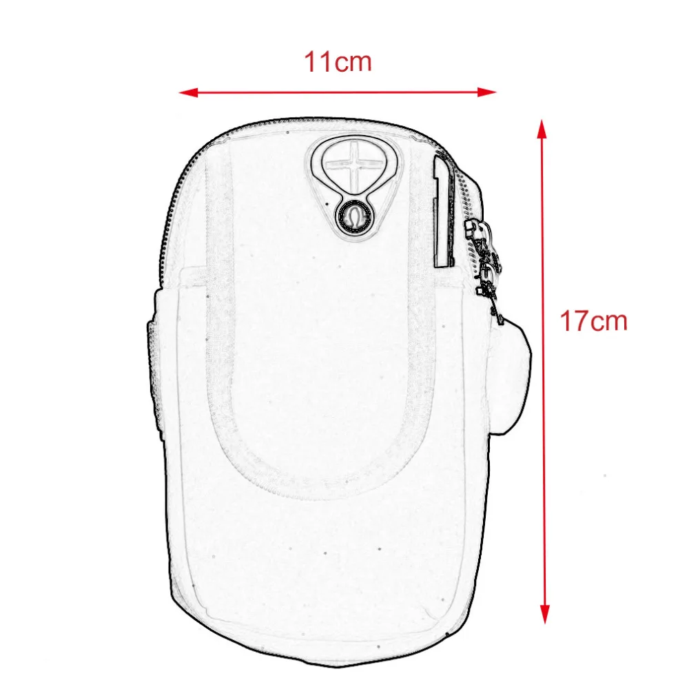 5.5 Universal Nylon Mobile Phone Armband Outdoor Gym Sports Running Gear Wrist Bag Arm Set Case Cover For Phone