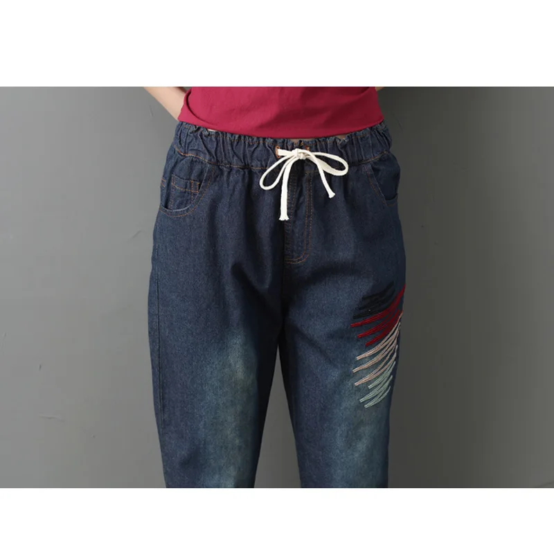 New Fashion Women High Waist Harem Jeans Female Harem Pants Women Casual Loose Embroidery Jeans Ripped Jeans Women Trousers New Fashion Women High Waist Harem Jeans Female Harem Pants Women Casual Loose Embroidery Jeans Ripped Jeans Women Trousers
