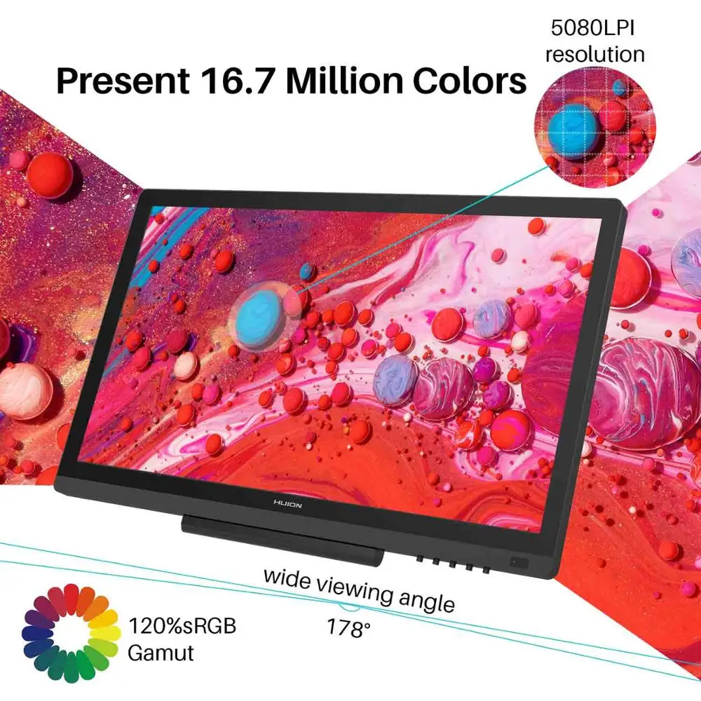  Huion Kamvas 20 lápiz Digital Monitor de tableta dibujo gráfico lápiz capacitivo para Monitor panta