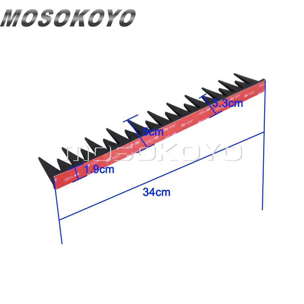 Неравномерная Байкерская наклейка на шлем Mohawk для мотоцикла резиновая 13 дюймов в