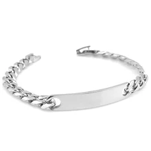 ATGO Новое поступление горячие для мужчин Топ подарок панк рок хип хоп классический ID нержавеющая сталь браслет BB667