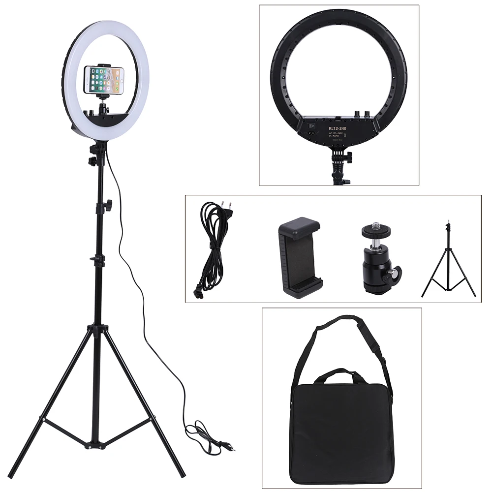 14 Inch Photo Studio lighting LED Ring Light 3200-5600k Photography Dimmable Ring Lamp With Tripod for VideoMakeup