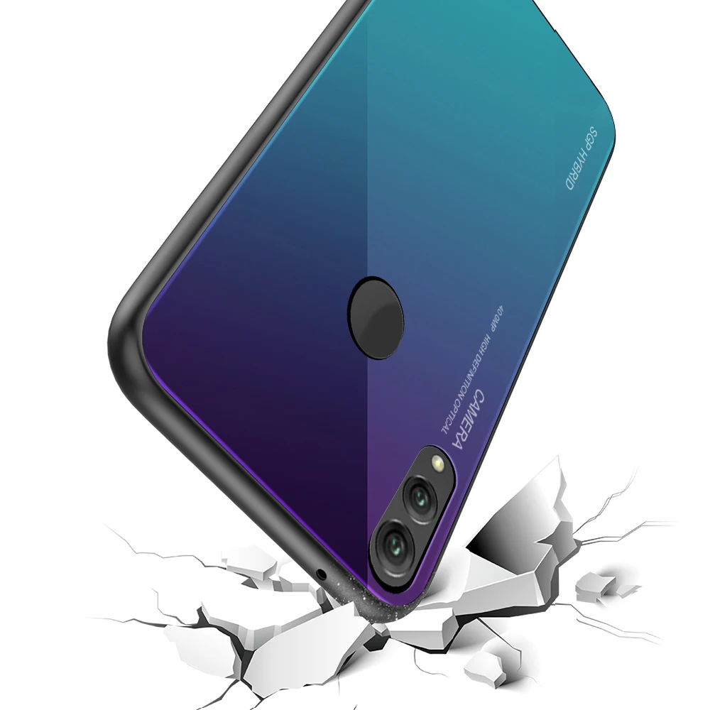 Градиентный чехол из закаленного стекла для huawei honor 8x8 lite light 8x max 8 x xmax защитный