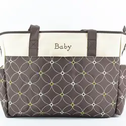 Водонепроницаемый подгузник сумка Съемная сумка на ремне 3D вышивка Материнство мамы Большая вместительная сумка для мам для малышей