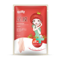 1 пара маска для ног содержит экстракт томата Удаляет мозоли нежная пленка для ног отбеливание, увлажнение, гидрация маска для ухода за ногами TSLM2