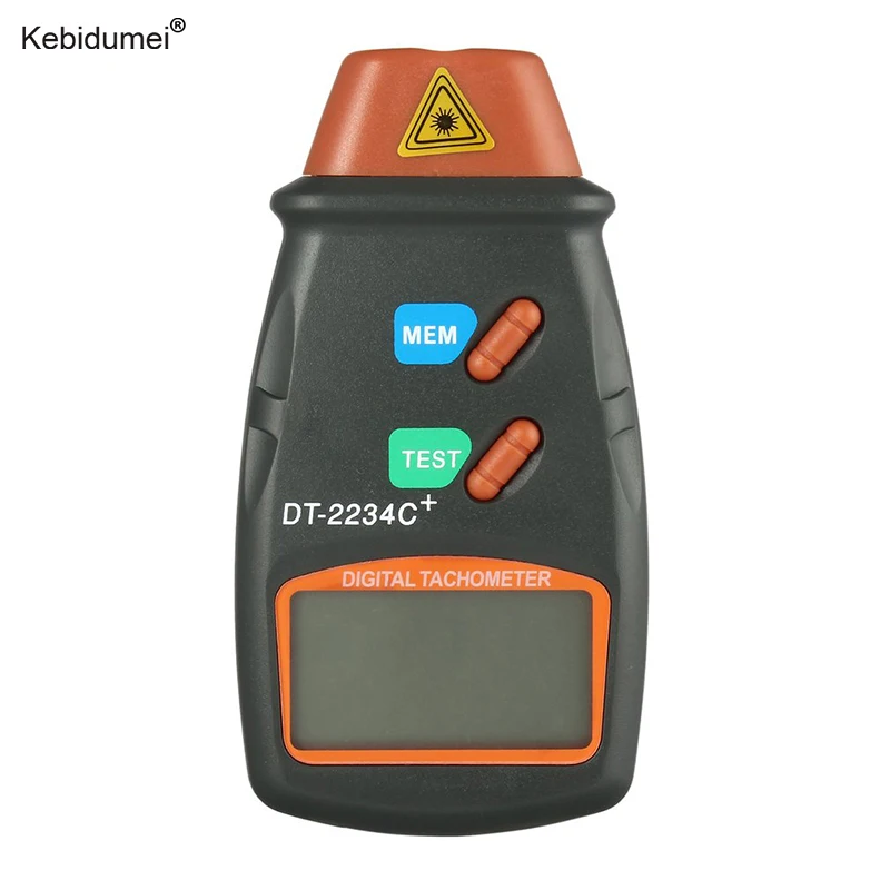 

Kebidumei Digital Laser Tachometer RPM Meter Non-Contact Motor Lathe Speed Gauge Revolution Spin Photo Tachometer Speed Gauge