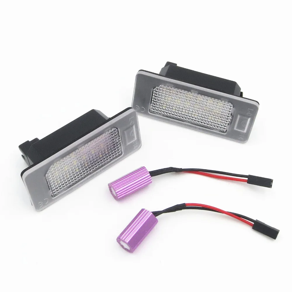 XYIVYG 2x Canbus License Plate Number Lights Car Lamp For VW Golf Jetta