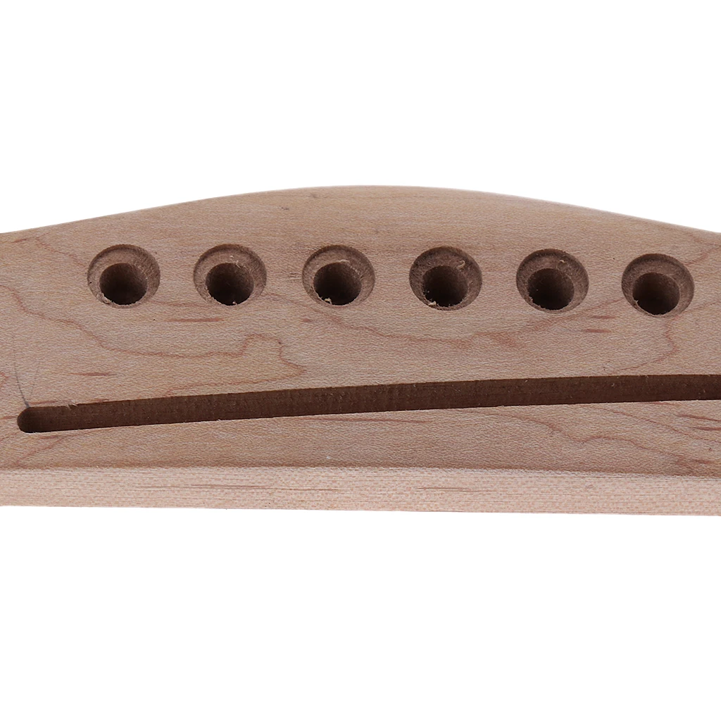 Tooyful Acoustic Guitar Rosewood Bridge W/ Maple Bridge Musical Instrument Accessory Left Handed Guitar Bridge 