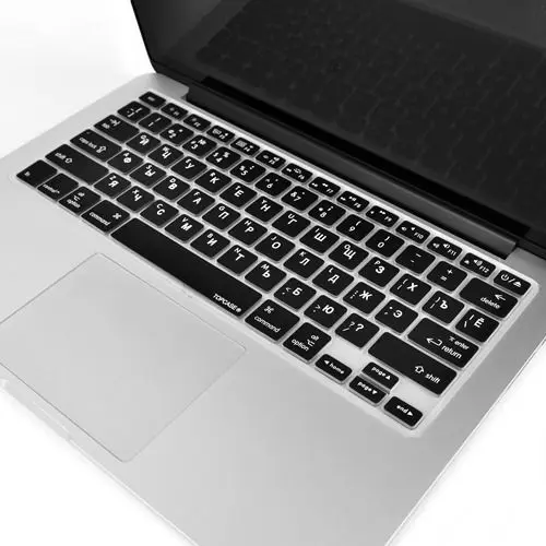 ЕС/США силиконовый чехол для Macbook Pro 13 15 русский язык клавиатура A1278 A1286 русская