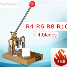 Руководство угловой круглый резак машина для стека бумаги, картона, фото книги, бирки с R4 R6 R8 R10 4 лезвия