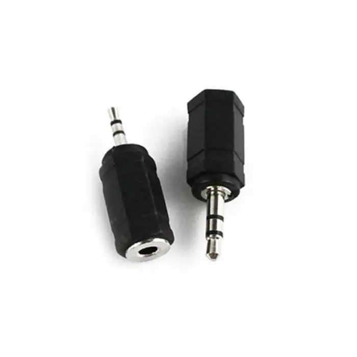 Newly 2 Pcs/Set Audio Adapter 2.5MM to 3.5MM Stereo Earphone Jacks DC128