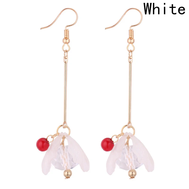 4 цвета 2018 новые корейские Jewelry красивый цветок лепестки кулон серьги для Для