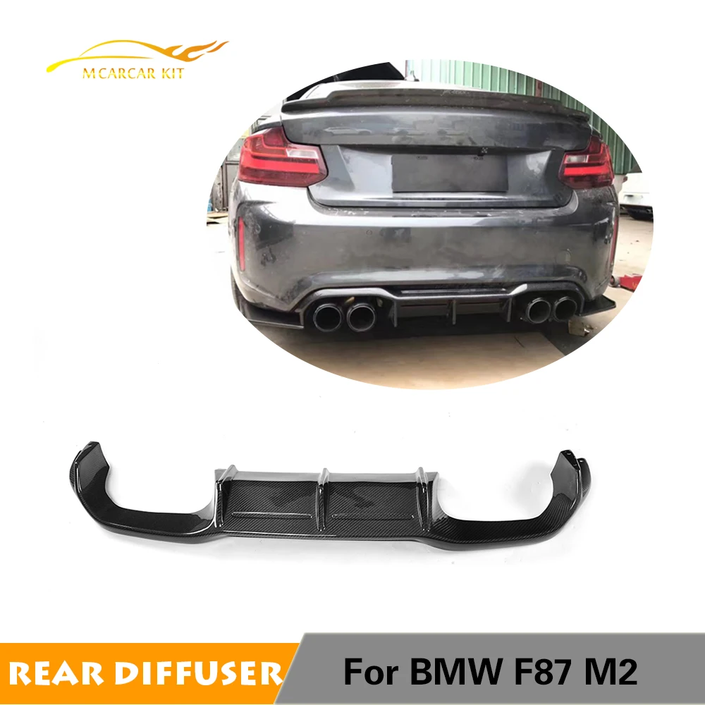 

Car Rear Bumper Diffuser For BMW F87 M2 2014 - 2018 Rear Bumper Lip Diffuser Spoiler Carbon Fiber