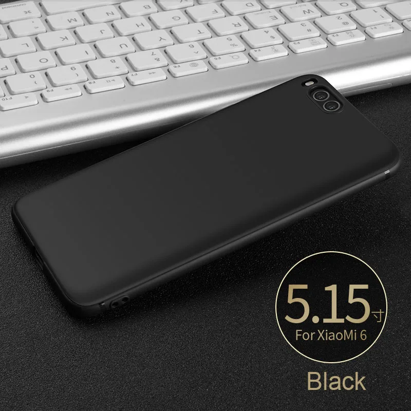 CAPSSICUM Mi6 Ultra-thin Soft matte case for Xiaomi Mi 6 Cases TPU Flexible Slim Gel Back Cover High Quality for Xiaomi 6 leather phone wallet Cases & Covers