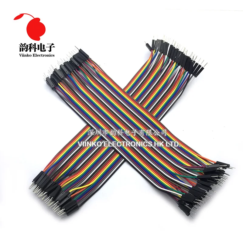 

Dupont Line 40pcs 20cm Male to Male Jumper Wire Dupont Cable for arduino