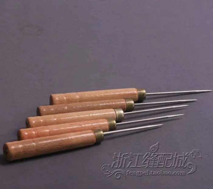 

short handle real wood drill awl through positioning the drill accounting lacquer corrosion awl