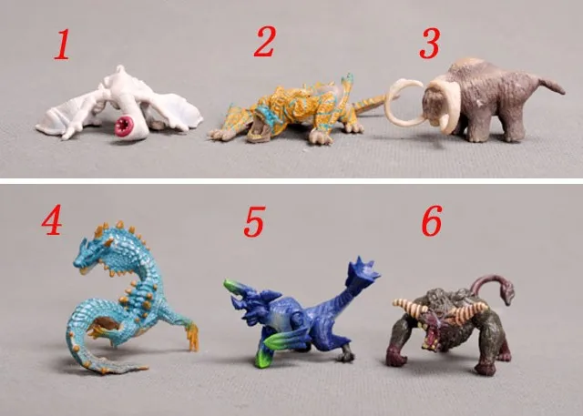 

pvc figure model decoration toy Monster Hun*ter ornaments 6pcs/set