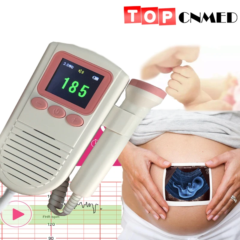 Новый фетальный Doppler FHR дисплей пренатальный монитор сердца ребенка сердцебиение