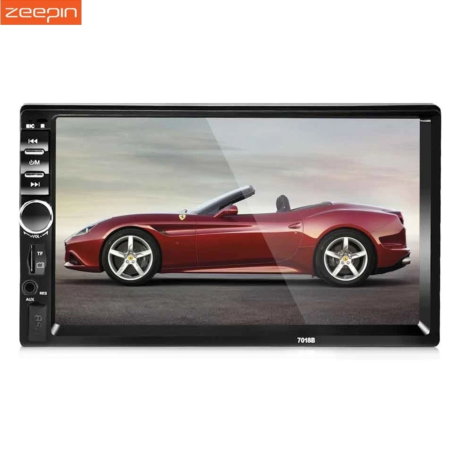 

2 DIN Car Radio Player Stereo Car MP5 Player MP3 Bluetooth USB Audio In-Dash 7'' Touch Screen Remote Control Rear View Camera