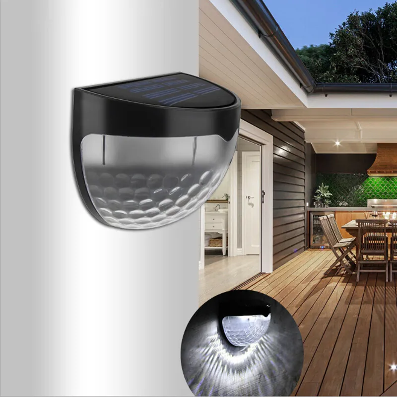 

S2849 Led Solar Wall Lamp Modern Brief LED Decorate Wall Corridor Stair Light Solar Light Outdoor Garden Wall lightings Yard