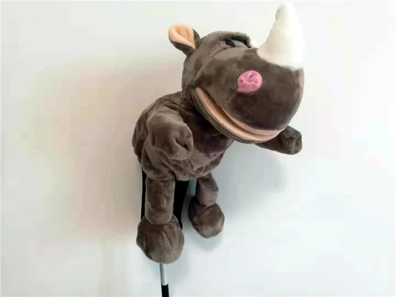 Rhino Новинка, много чехлов для головы для гольфа с животными, № 1, чехлы для головы водителя, высокое качество, забавные пылезащитные#1 деревянные Чехлы для клюшек для гольфа - Цвет: Rhino