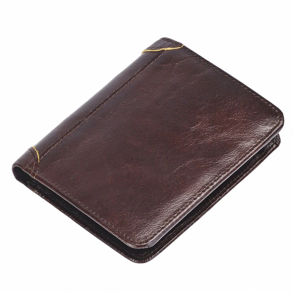 

Men Wallet Vintage Cowhide Leather Wallet Male Cion Purse Wallet for Credit Card Holder Brand High Quality Mens Clutch Money Bag
