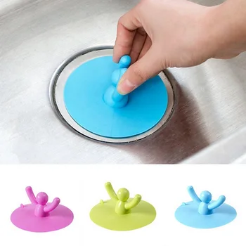

Sink Drain Strainer Hair Catchers Rubber Shower Bathtub Floor Filter Water Stopper Silicone Bathroom Kitchen Cute Deodorant Plug
