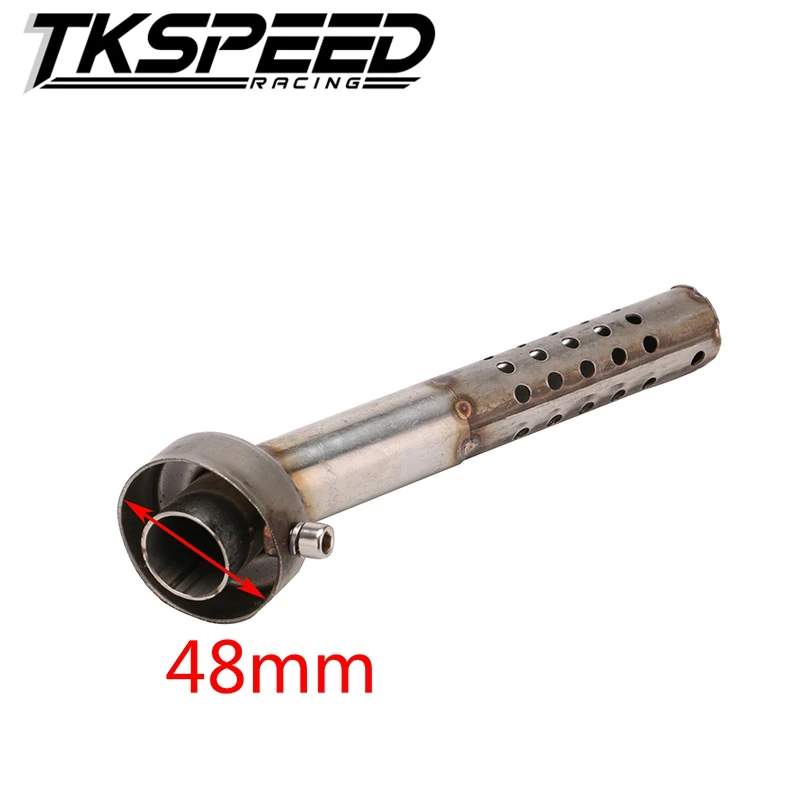 FREE SHIPPING New Metal Motorcycle Angled DB Killer Bend Muffler Exhaust Silencer Diameter 48mm Length 190mm