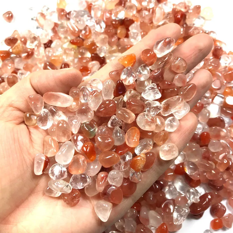 

50g Natural Red Crystal Gravel Crushed Stone Healing Reiki Crystal Irregular Shaped Stones Jewelry Making Home Decoration