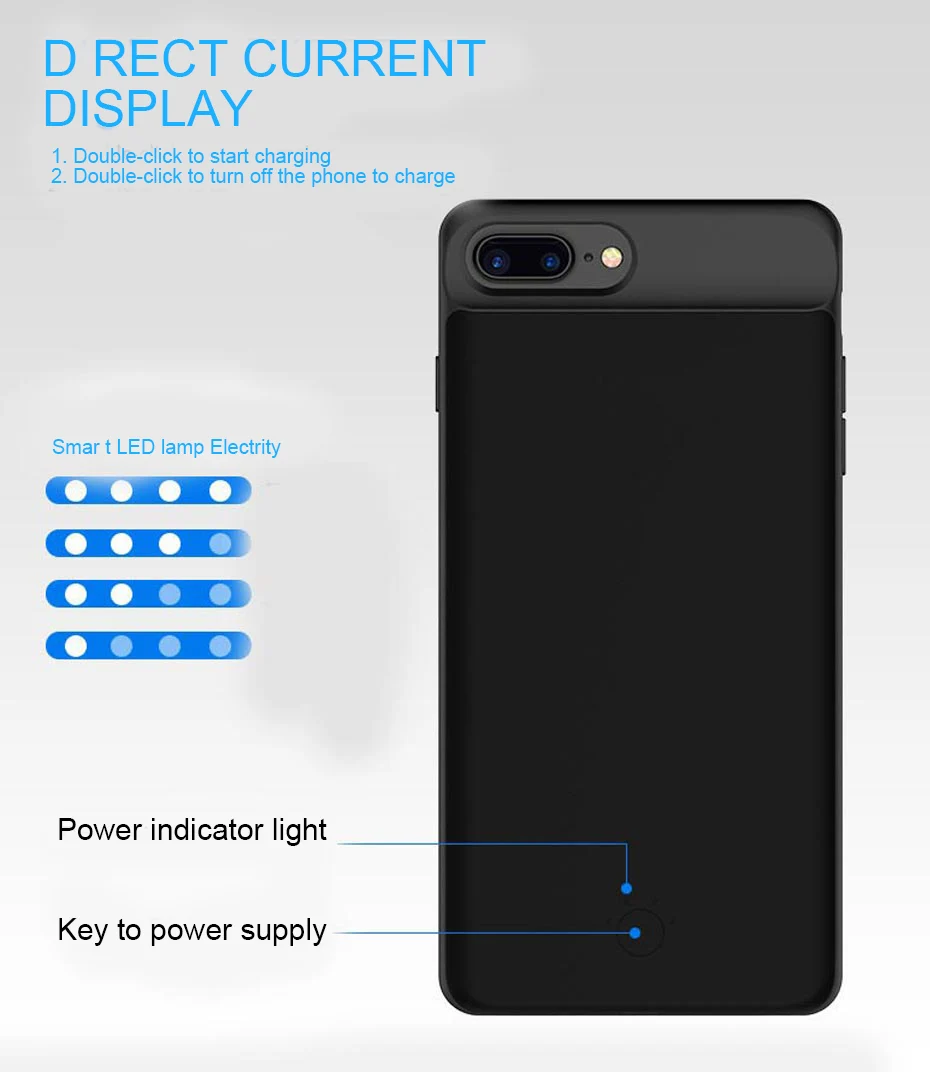 IST Battery Charger Case For iPhone 6 7 8 6s Plus Battery Cases Power Bank Cases For iPhone 6 7 8 6s Battery Slim Charging Case (6)