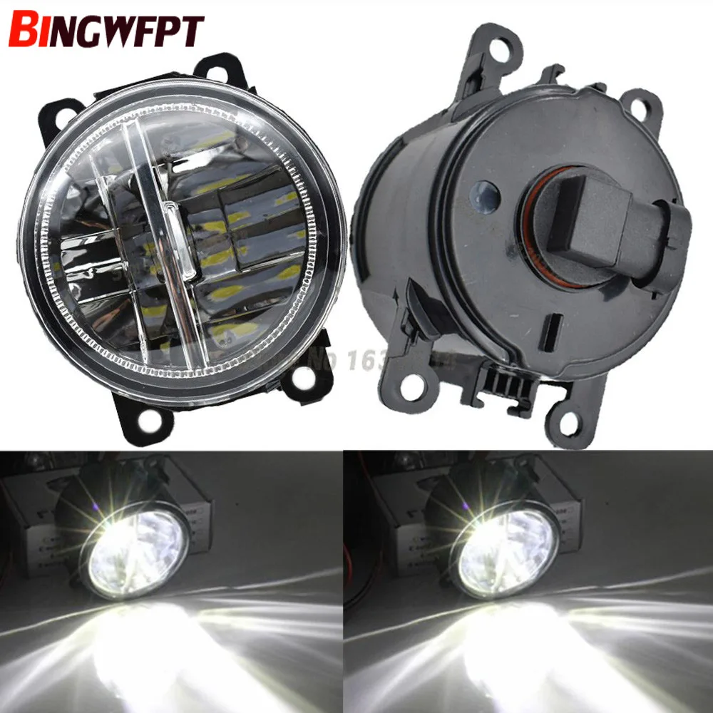 

2pcs/pair High bright For Renault Scenic 2 II JM0 JM1 MPV 2003-2009 Car LED Fog Light White 6000k