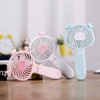 

Lovely Pig Aromatherapy Fan Handheld Fan 1200mAh Rechargable Air Conditioning Fan Cool Summer Outdoor Home Car Fan