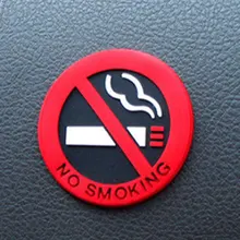 Dewtreetali клей Стикеры Предупреждение логотип No Smoking автомобиля Стикеры s легко палку для bmw benz ford vw peugeot, Opel renault mazda Гольф