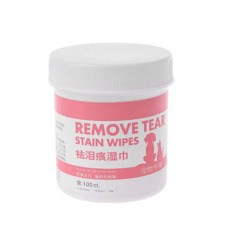 100pc Pet Eye Wet Wipes Dog Cleaning Paper Towels Cat Tear Stain Remover Grooming Supplies | Дом и сад