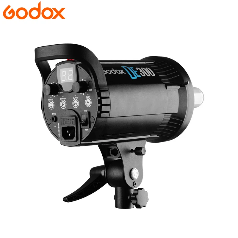 Компактная студийная вспышка Godox DE300 110 В/220 В 300 Вт Стробоскопическая Лампа с