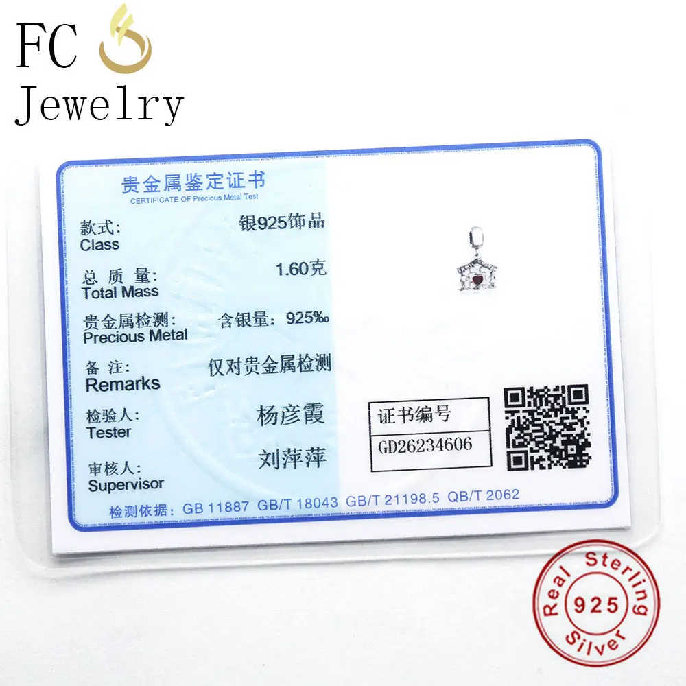 FC Jewelry 925 пробы серебряная буква Family Forever дом мама папа сын ожерелья и подвеска Для женщин колье брелок воротник