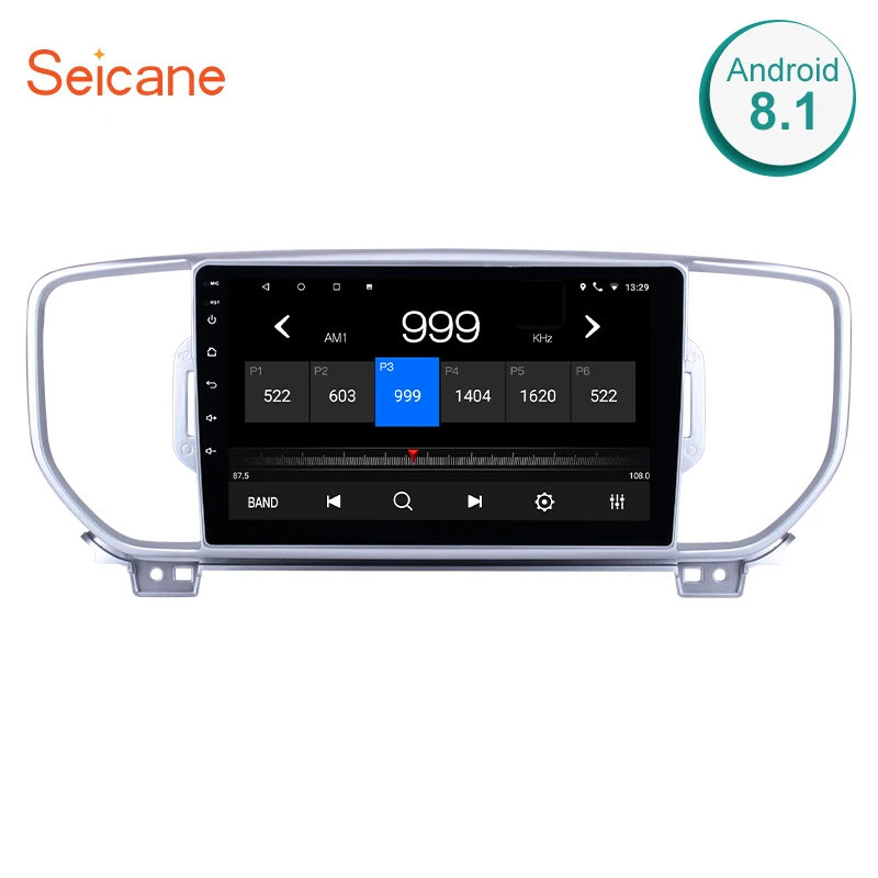 

Seicane 9" 2 Din Car Radio GPS Navigation System Multimedia Player for KIA KX5 Spotage 2016-2017 with HD Touchscreen Bluetooth