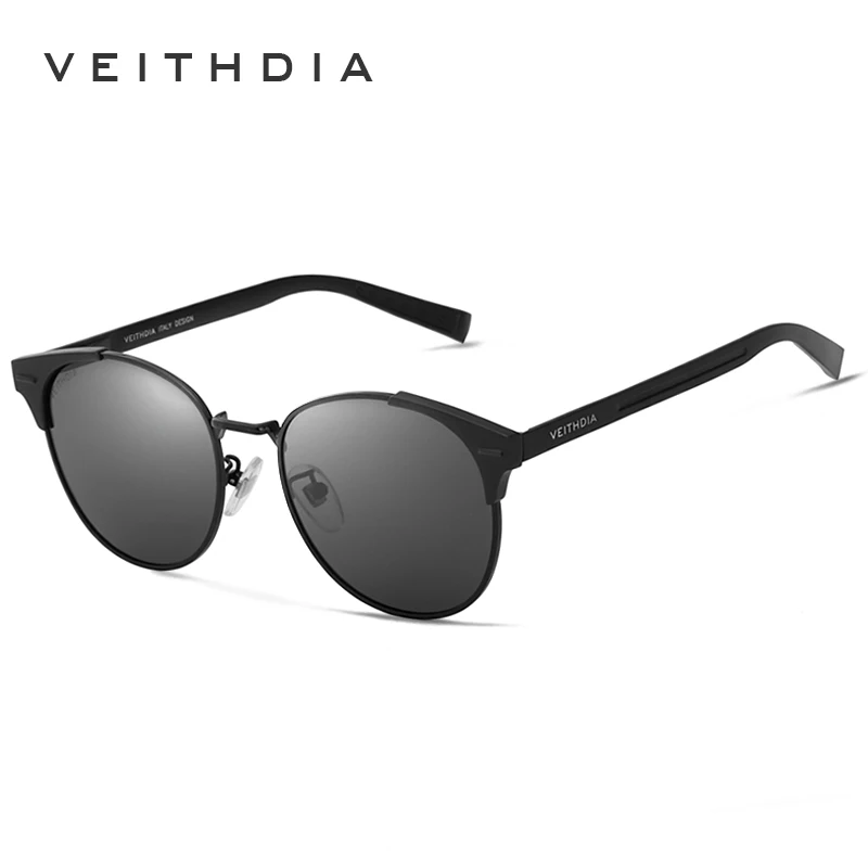 Best VEITHDIA Unisex Retro Aluminum Brand Sunglasses Polarized Lens Vintage Eyewear Accessories Sun Glasses Oculos For Men Women 6109