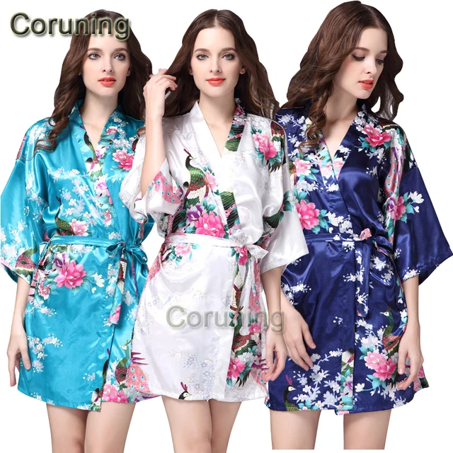 Rb002 Satin Robe Bathrobes For Women Bridesmaid Robes Kimono Silk Rb002 Satin Robe Bathrobes For Women Bridesmaid Robes Kimono Silk Wedding Nightgown Pajamas Pijama
