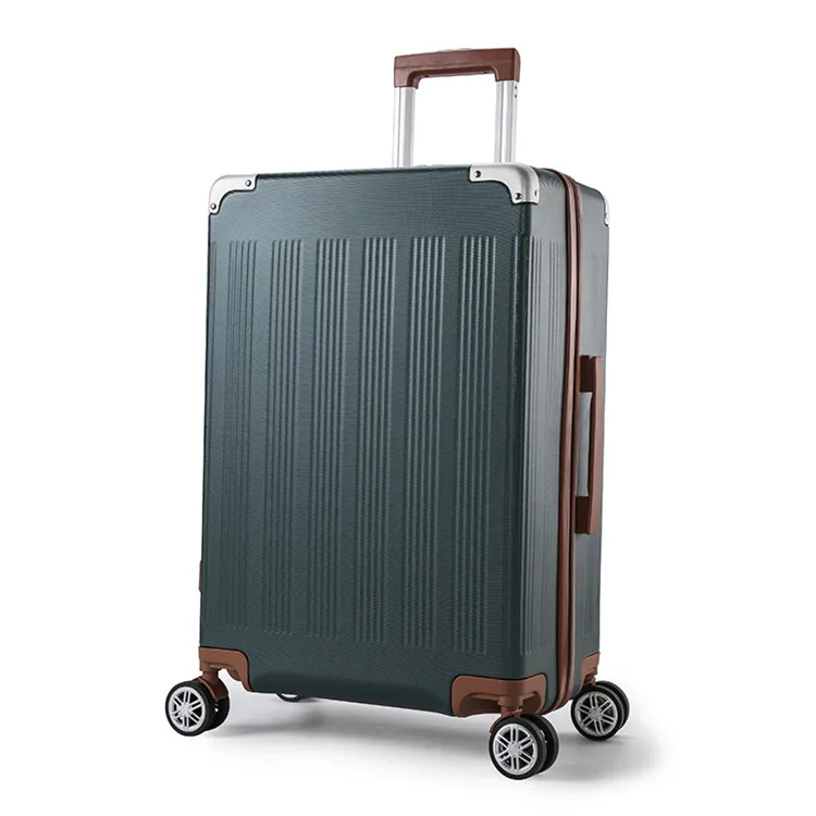 Универсальный чехол на колесиках, крепкий багаж на молнии, чехол из АБС-пластика, удочки из алюминиевого сплава для путешествий с паролем Lo - Цвет: Бежевый