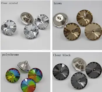 

Wholesales 20mm 1000pcs/lot satellite stone Crystal Buttons Sofa Bed Clear Upholstery Headboard Buttons Soft bag buckles